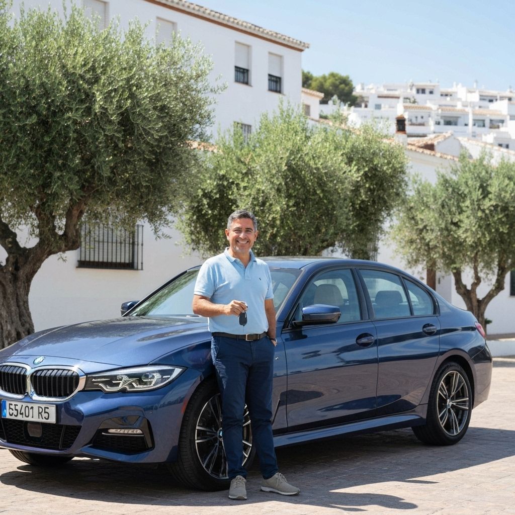 Carlos M. con su BMW 320d